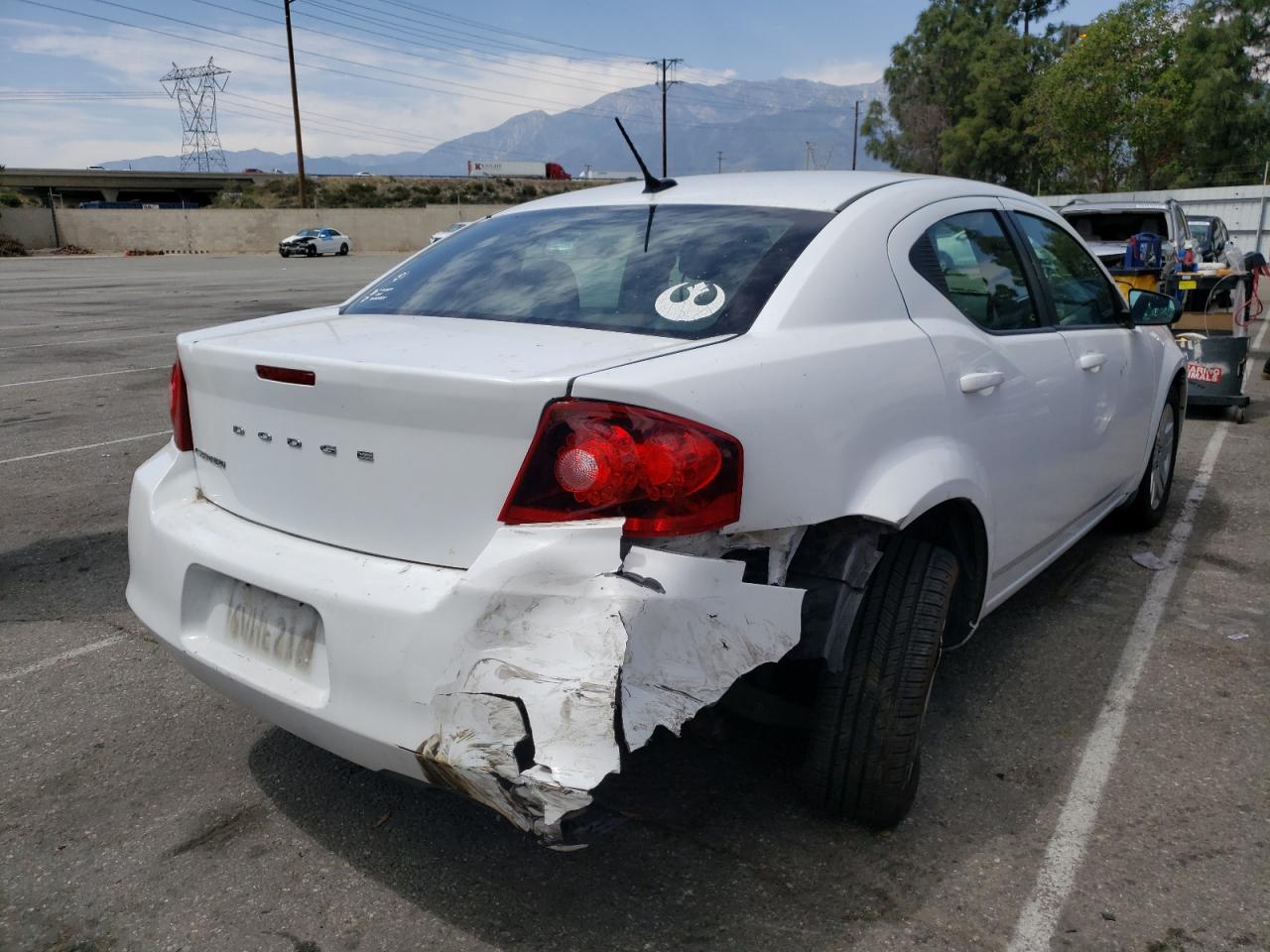 Photo 4 from auction – 2012 DODGE AVENGER SE with VIN 1C3CDZAB6CN247475