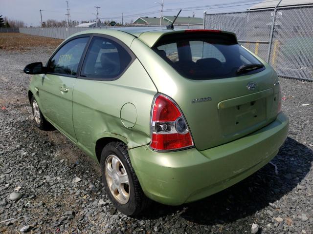 Photo 3 from auction – 2007 HYUNDAI ACCENT BAS with VIN KMHCN35CX7U022380