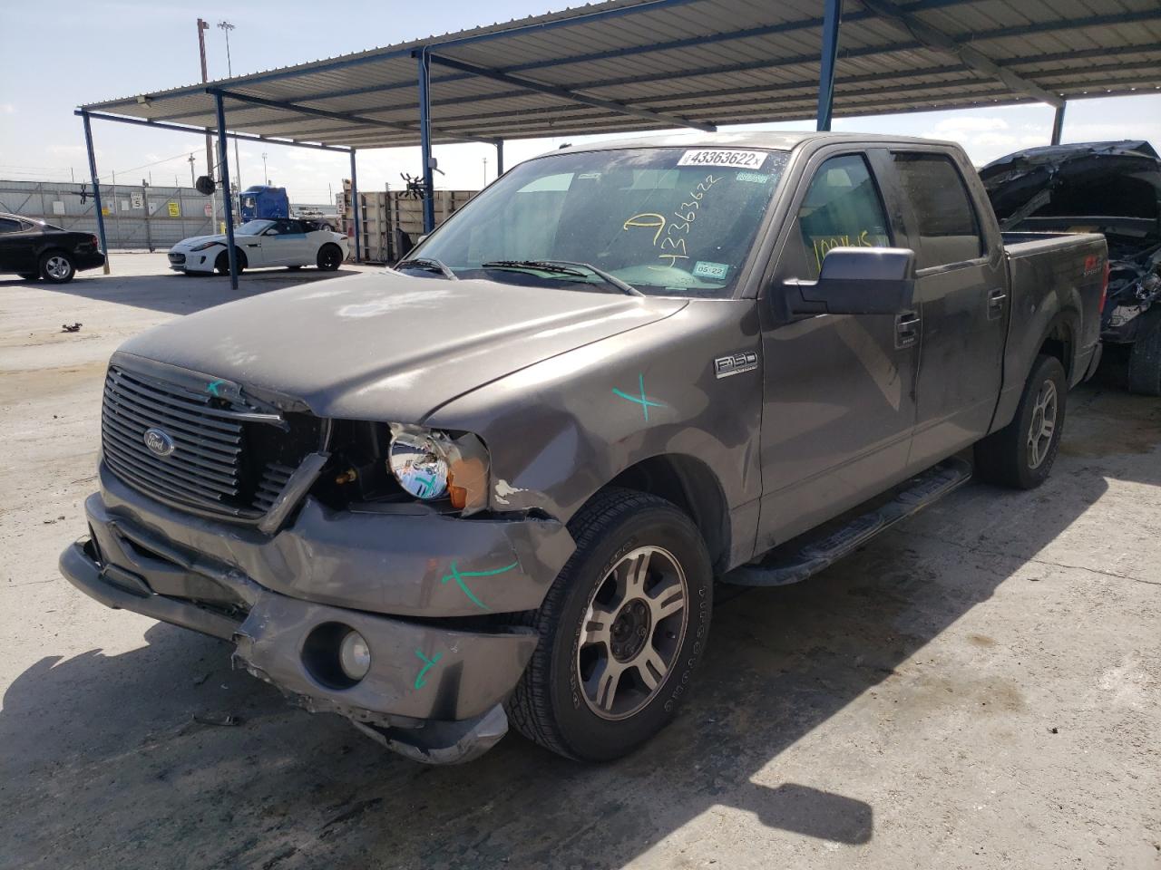 Photo 2 from auction – 2008 FORD F150 SUPER with VIN 1FTPW12VX8KB64125