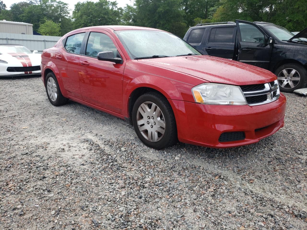DODGE AVENGER SE 2014 with VIN 1C3CDZAB1EN127859 - Photo from auction