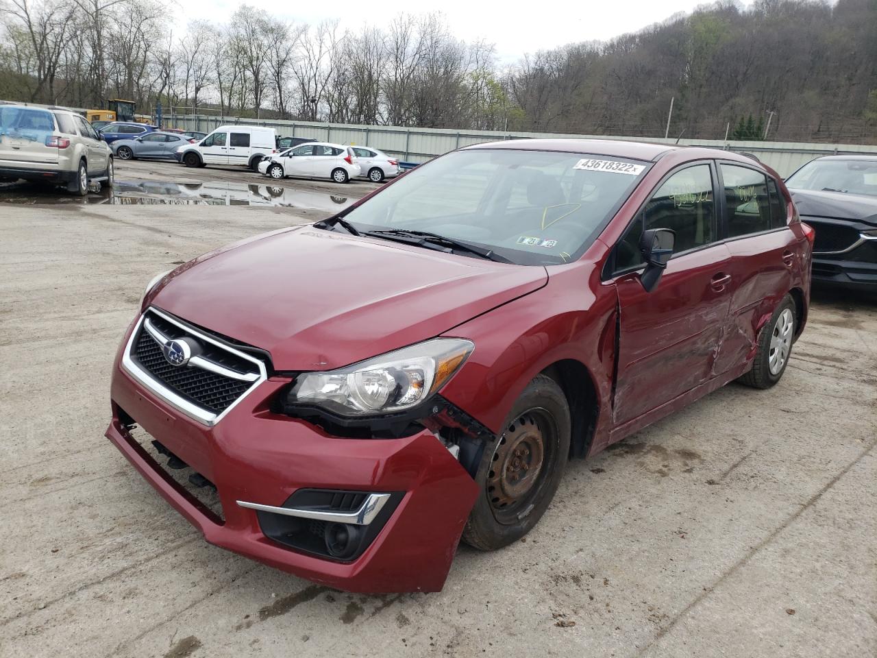 Photo 2 from auction – 2016 SUBARU IMPREZA with VIN JF1GPAA69G8244539