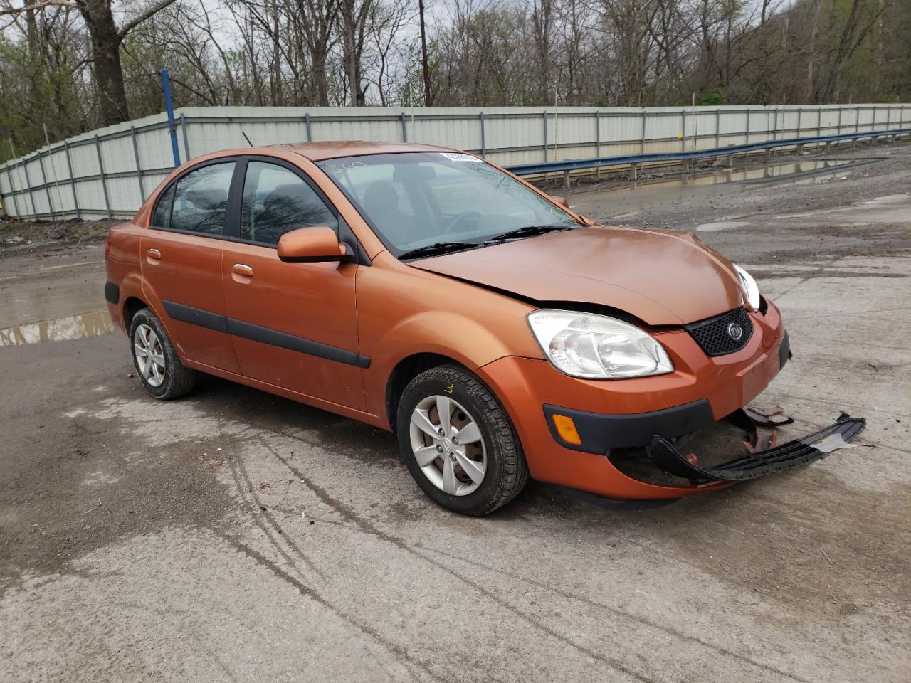 KIA RIO BASE 2009 with VIN KNADE223X96546866 - Photo from auction