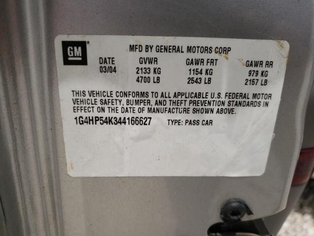 Photo 10 from auction – 2004 BUICK LESABRE CU with VIN 1G4HP54K344166627