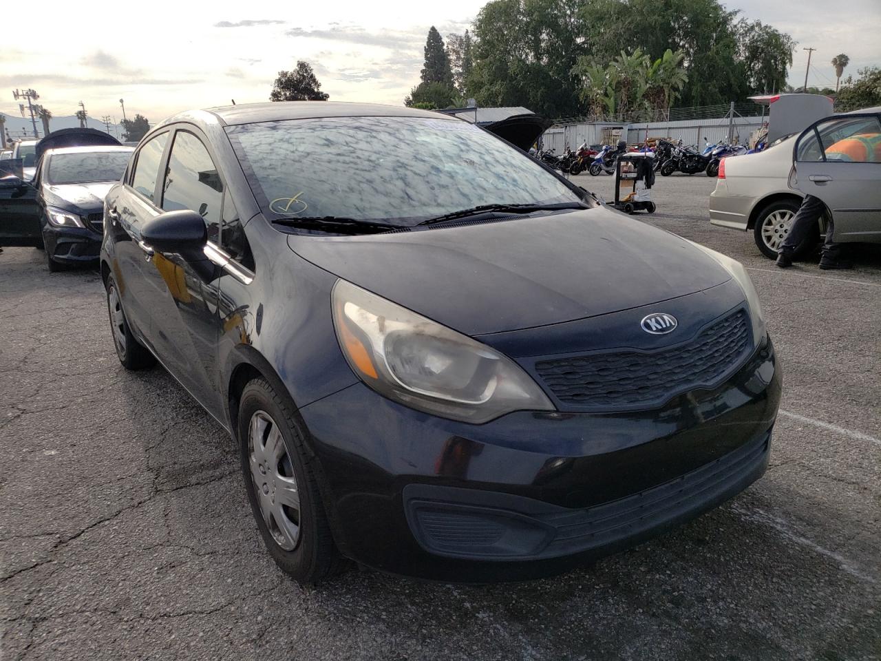 KIA RIO LX 2013 with VIN KNADM4A39D6138142 - Photo from auction