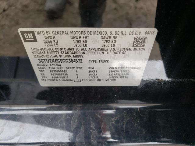Photo 10 from auction – 2016 GMC SIERRA K15 with VIN 3GTU2NEC9GG384572