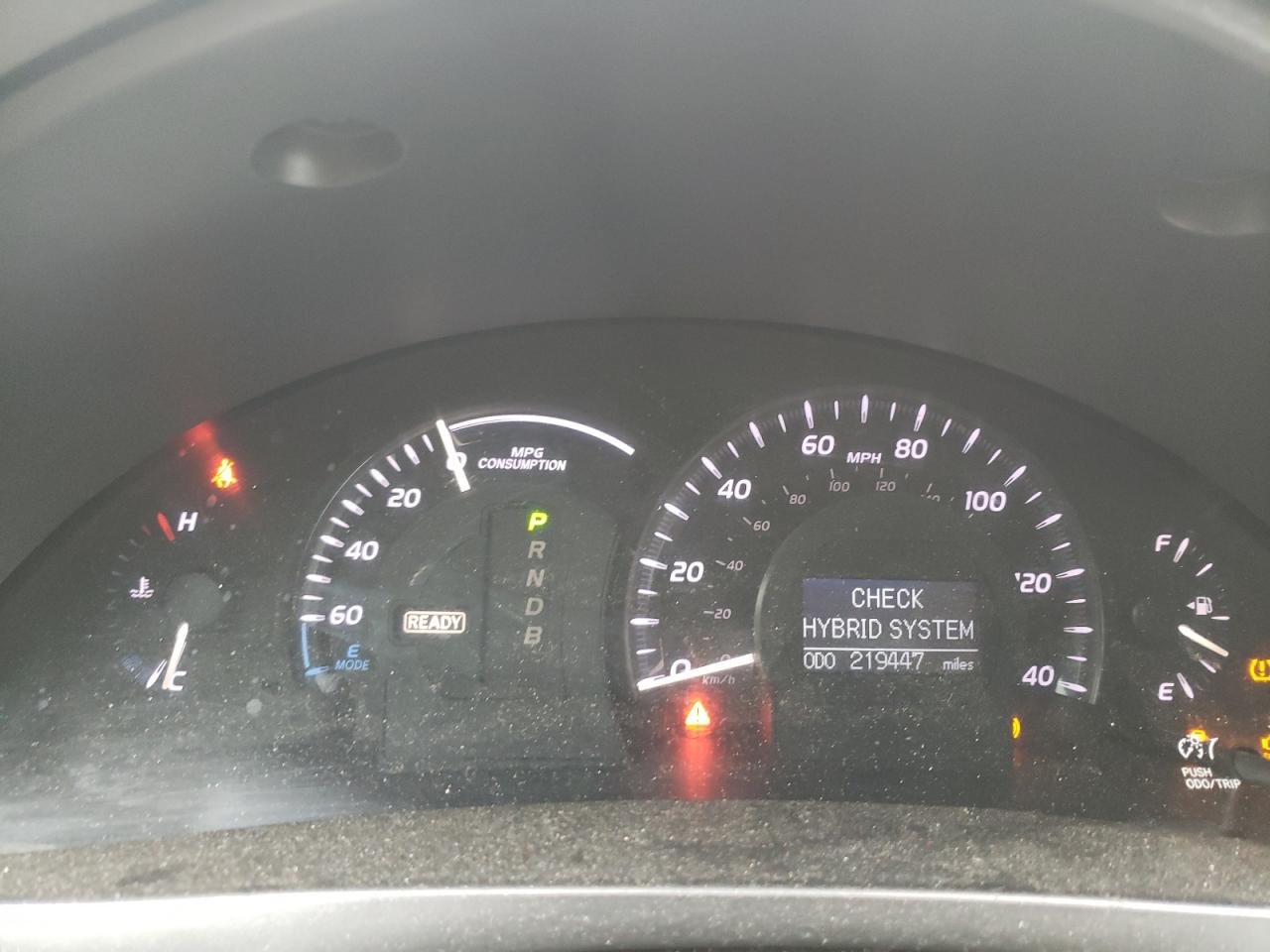Photo 8 from auction – 2007 TOYOTA CAMRY HYBR with VIN 4T1BB46K97U003156