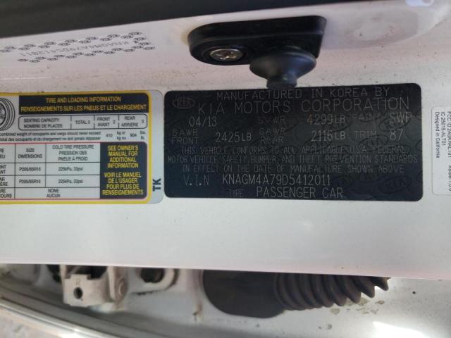 Photo 10 from auction – 2013 KIA OPTIMA LX with VIN KNAGM4A79D5412011