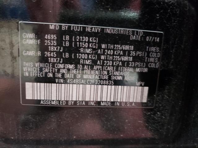 Снимка 10 от търг – 2015 SUBARU OUTBACK 2. с VIN 4S4BSALC2F3208835