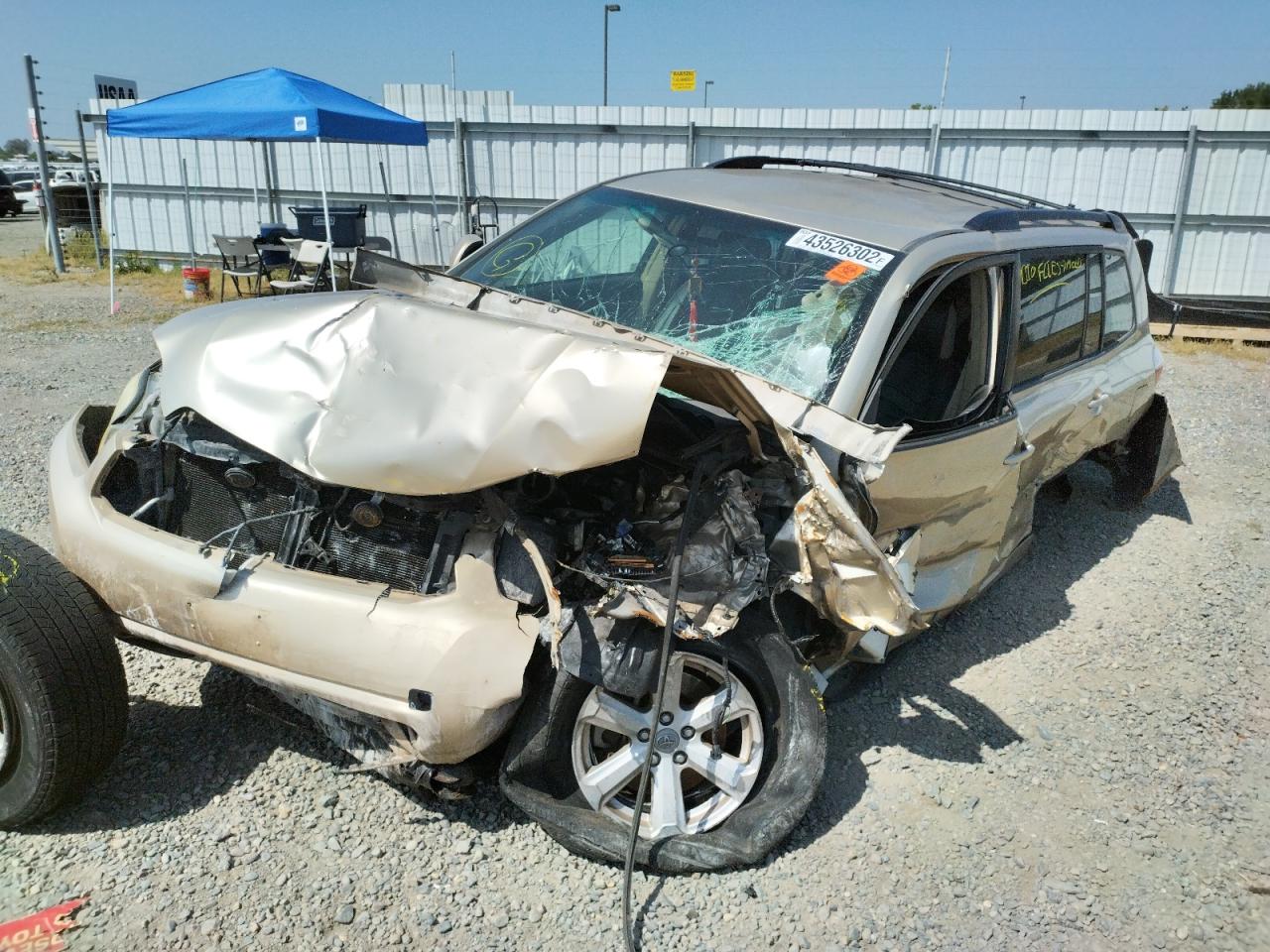 Photo 2 from auction – 2009 TOYOTA HIGHLANDER with VIN JTEDA41A692002457