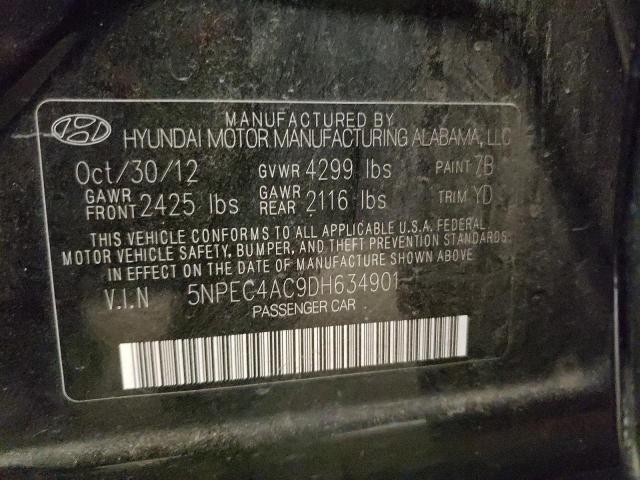 Photo 10 from auction – 2013 HYUNDAI SONATA SE with VIN 5NPEC4AC9DH634901