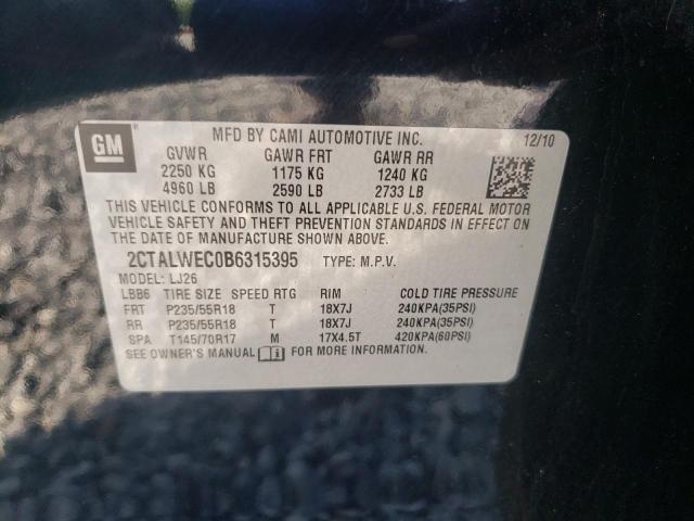 Photo 10 from auction – 2011 GMC TERRAIN SL with VIN 2CTALWEC0B6315395
