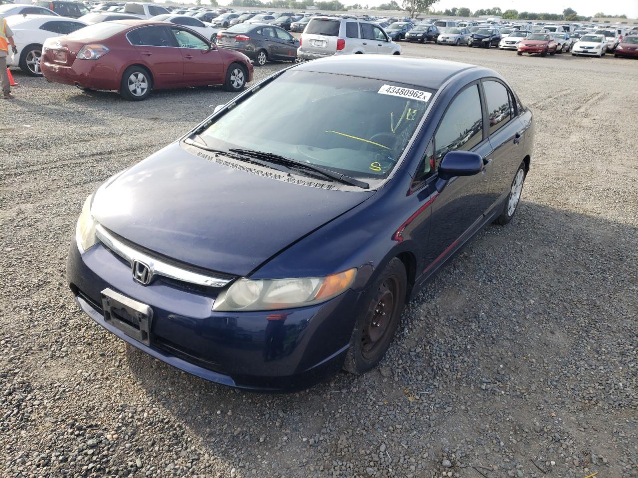 Photo 2 from auction – 2008 HONDA CIVIC LX with VIN 1HGFA16508L072196