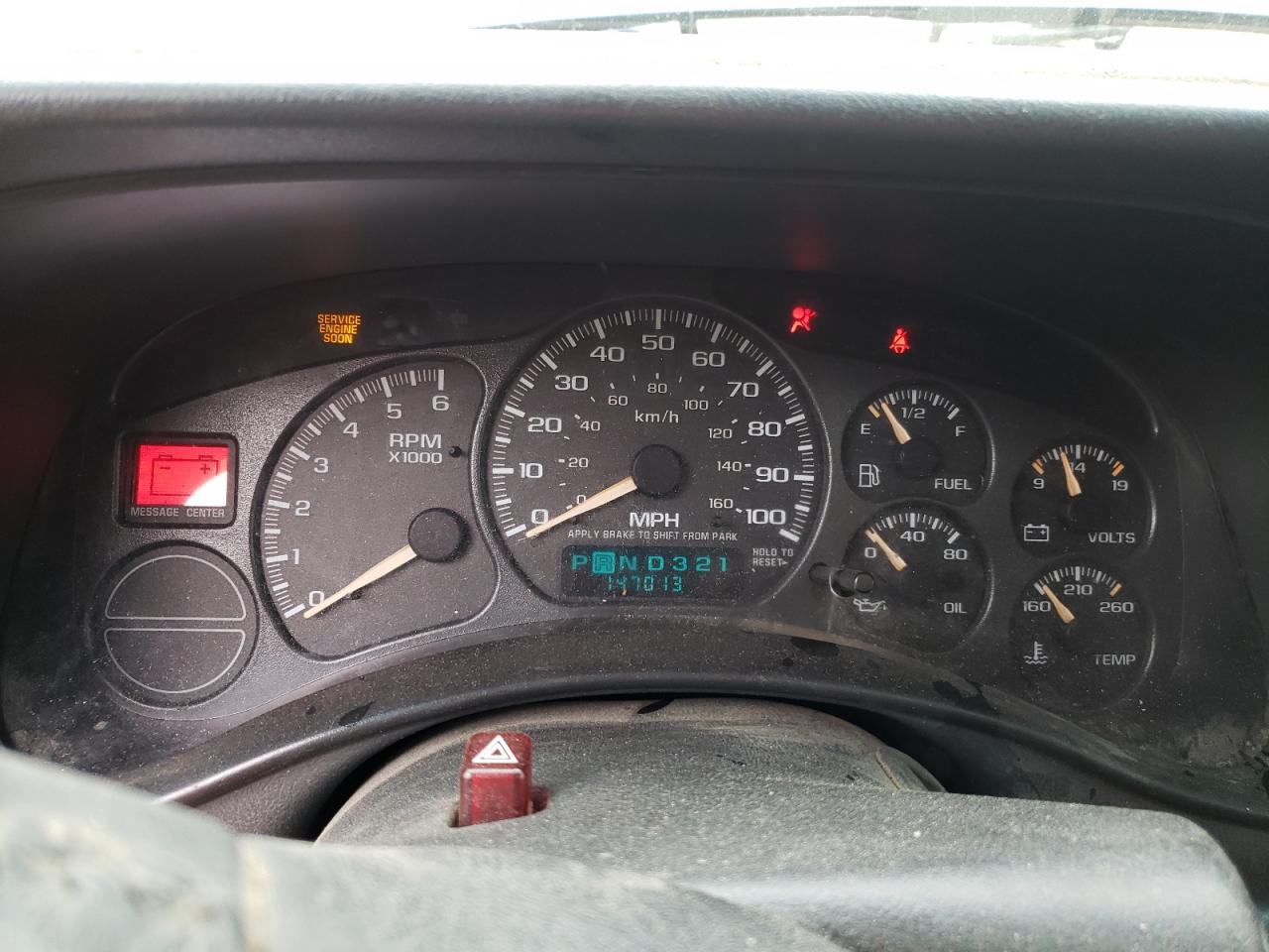 Photo 8 from auction – 2002 CHEVROLET AVALANCHE with VIN 3GNEK13T72G224903