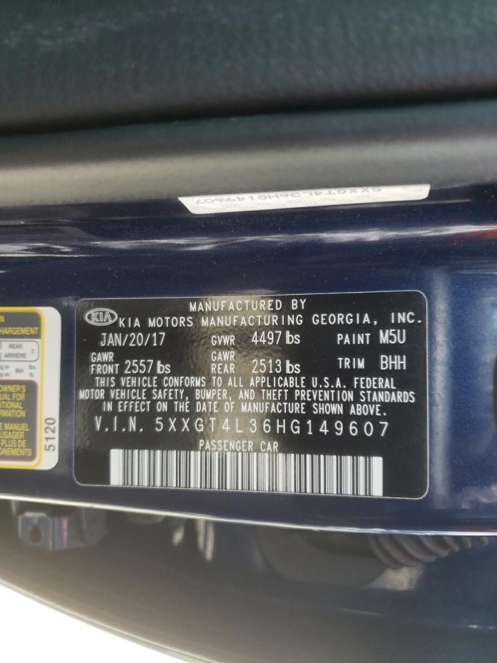 Photo 10 from auction – 2017 KIA OPTIMA LX with VIN 5XXGT4L36HG149607