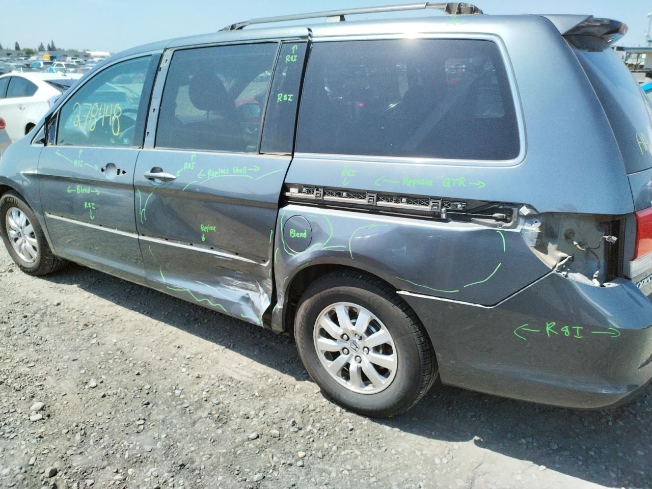 Photo 9 from auction – 2010 HONDA ODYSSEY EX with VIN 5FNRL3H77AB085391