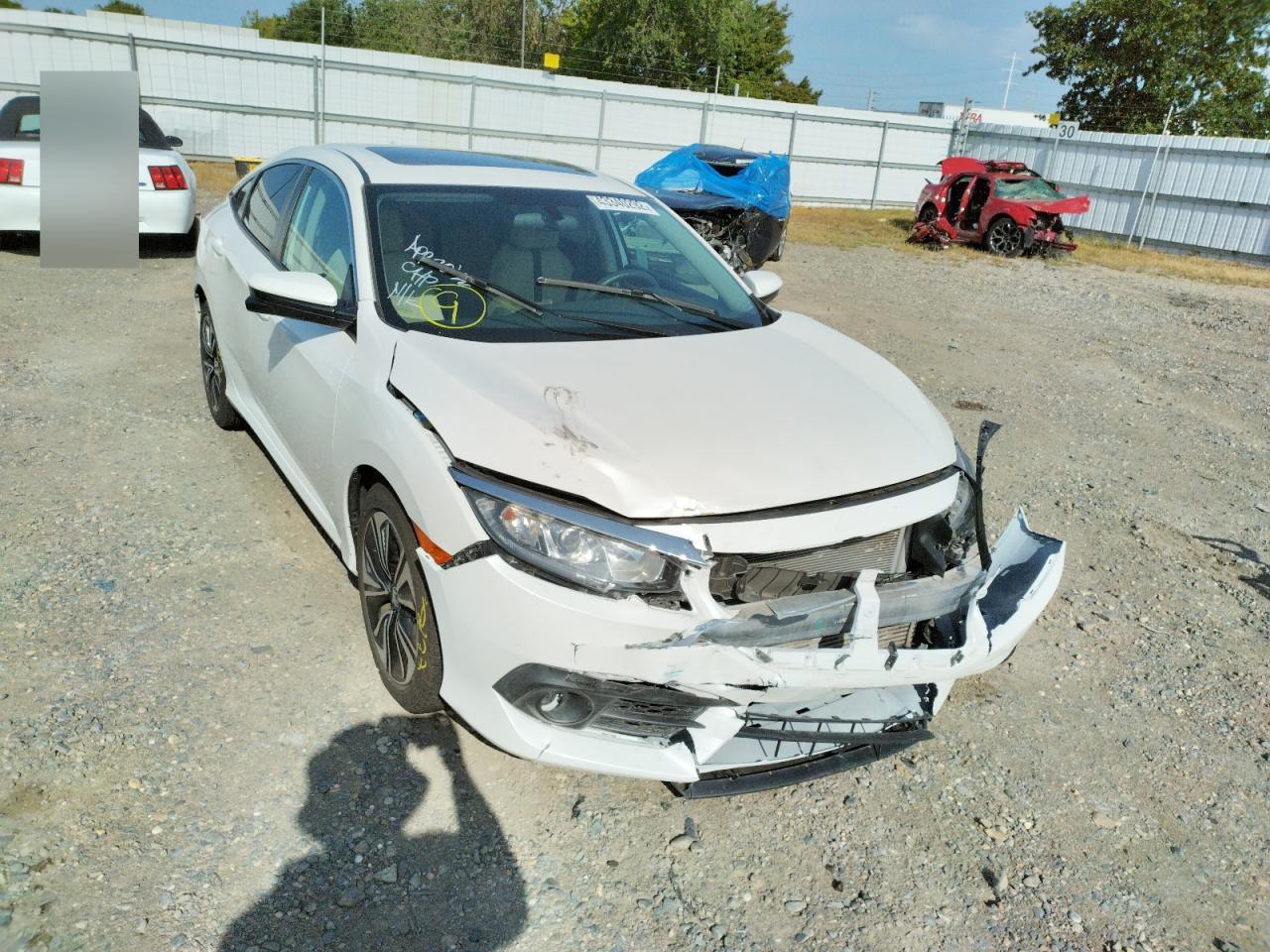 HONDA CIVIC EX 2017 with VIN 19XFC1F38HE200751 - Photo from auction