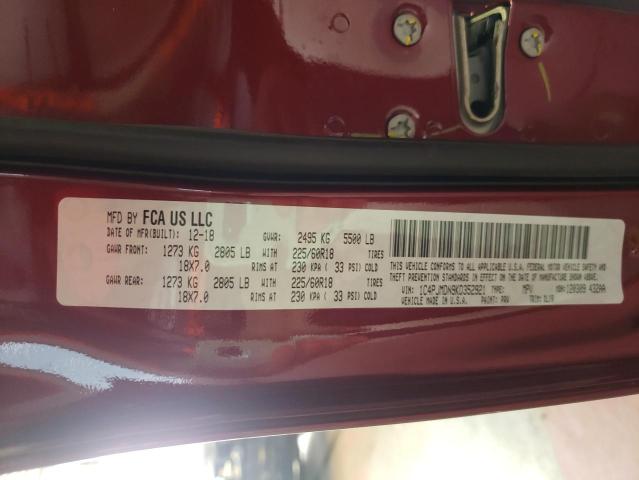 Photo 10 from auction – 2019 JEEP CHEROKEE L with VIN 1C4PJMDN9KD352921