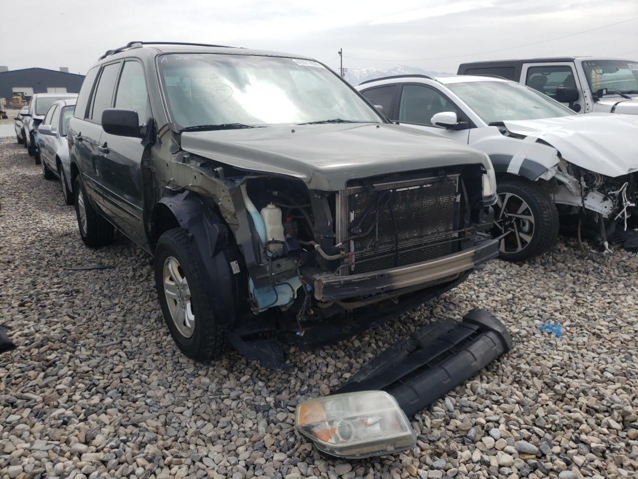 HONDA PILOT LX 2006 with VIN 2HKYF18166H001122 - Photo from auction