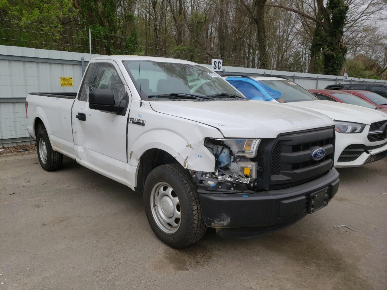 FORD F150 2016 with VIN 1FTMF1C82GKE64705 - Photo from auction