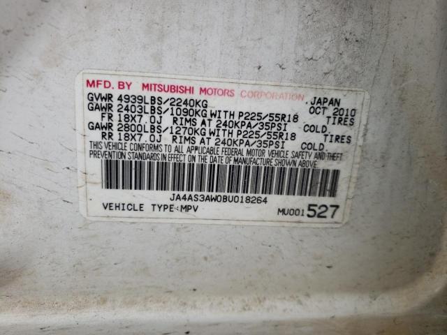 Photo 10 from auction – 2011 MITSUBISHI OUTLANDER with VIN JA4AS3AW0BU018264