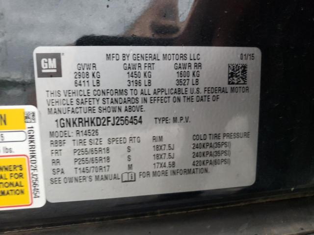 Photo 10 from auction – 2015 CHEVROLET TRAVERSE L with VIN 1GNKRHKD2FJ256454