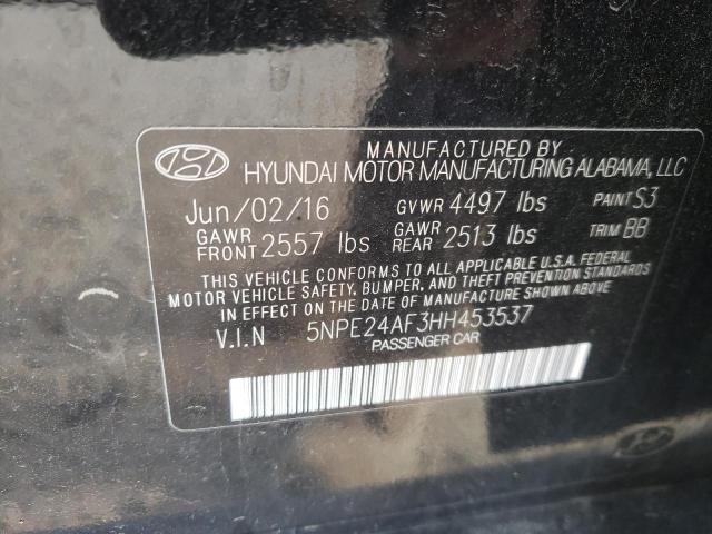 Photo 10 from auction – 2017 HYUNDAI SONATA SE with VIN 5NPE24AF3HH453537