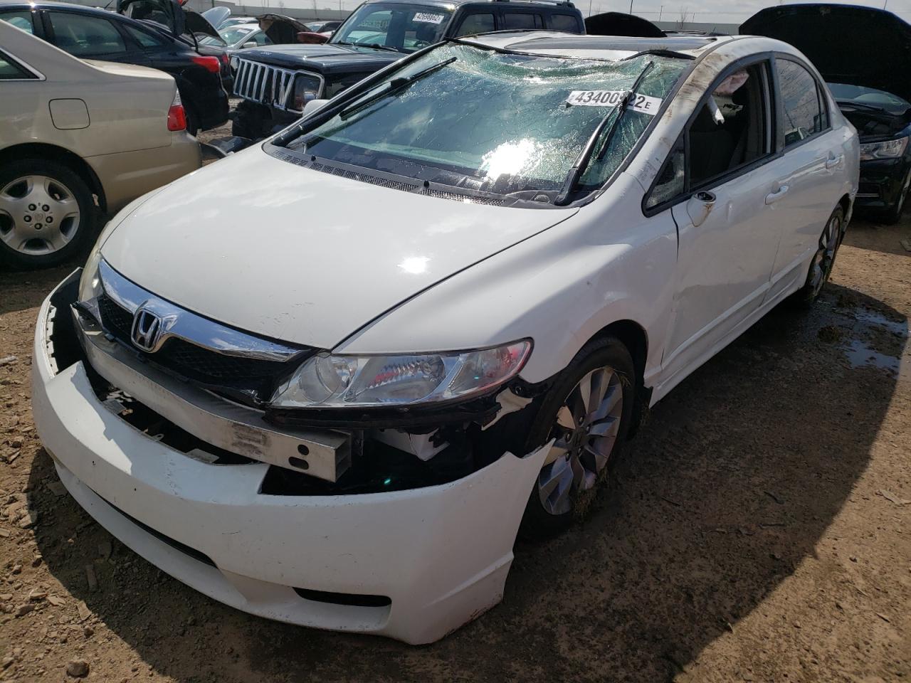 Photo 2 from auction – 2009 HONDA CIVIC EX with VIN 19XFA16889E000598