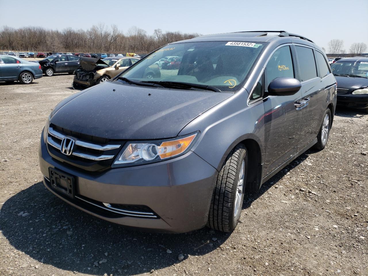 Photo 2 from auction – 2014 HONDA ODYSSEY EX with VIN 5FNRL5H64EB083901