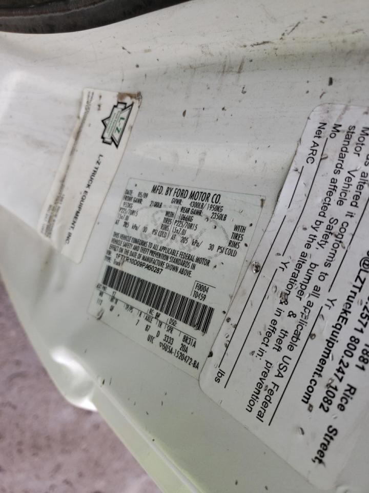 Photo 10 from auction – 2009 FORD RANGER with VIN 1FTYR10D09PA50287