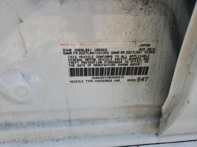 Photo 10 from auction – 2011 MITSUBISHI LANCER ES with VIN JA32U2FU7BU006472