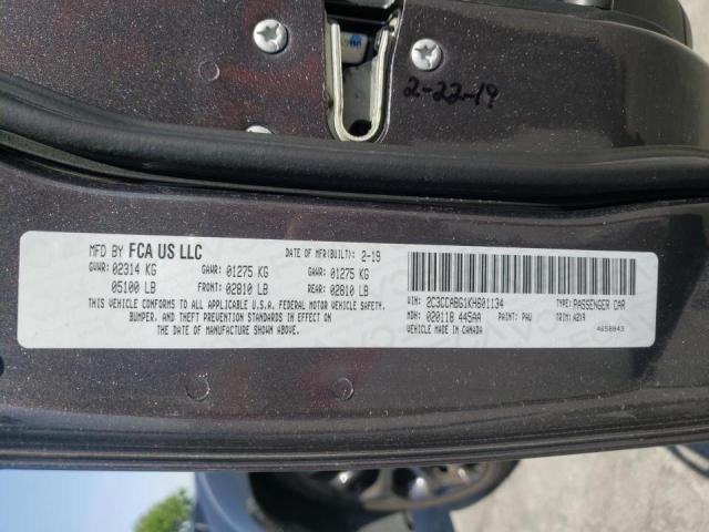 Photo 10 from auction – 2019 CHRYSLER 300 S with VIN 2C3CCABG1KH601134