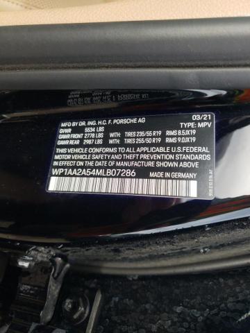 Photo 10 from auction – 2021 PORSCHE MACAN with VIN WP1AA2A54MLB07286