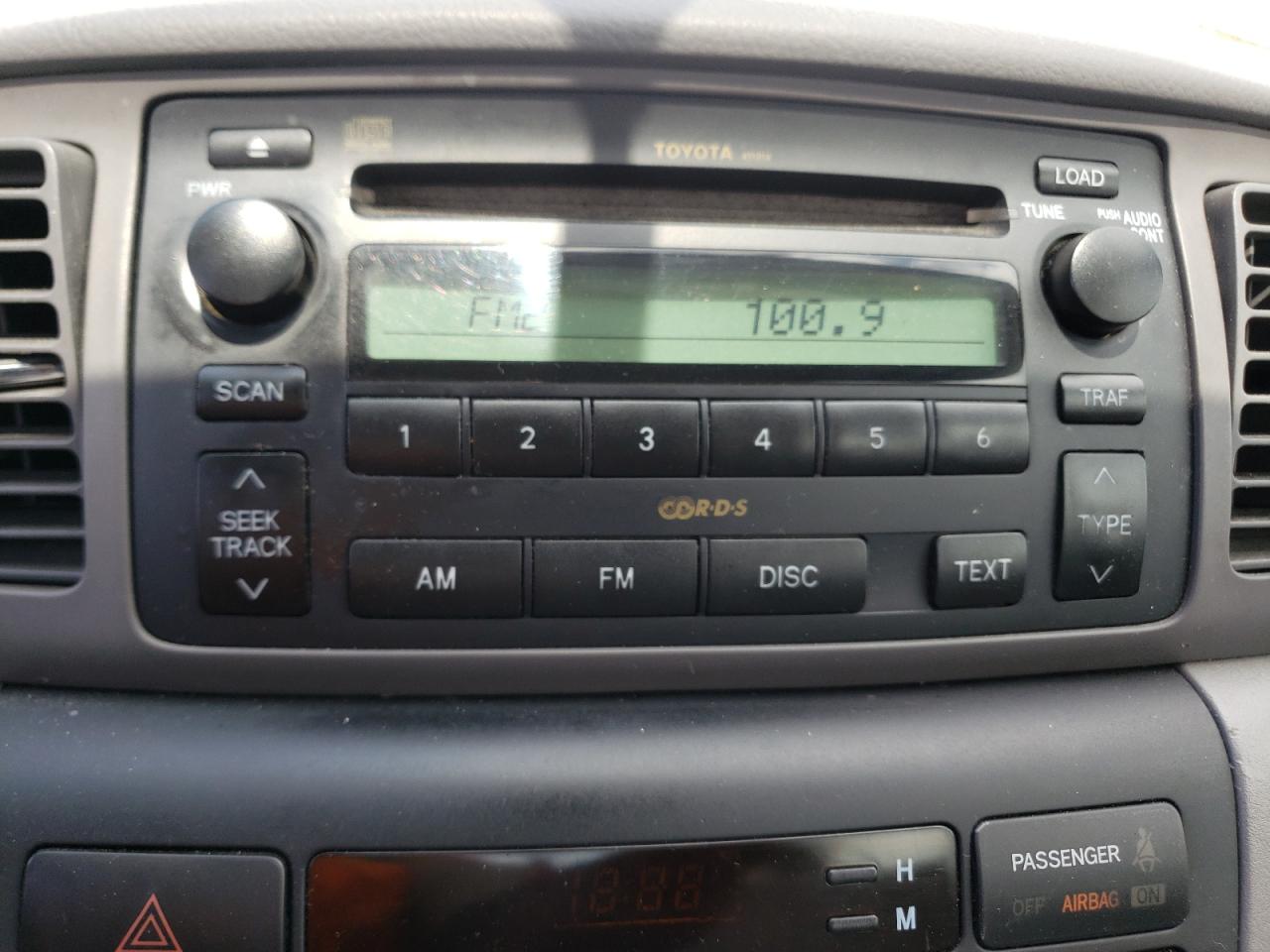 Photo 9 from auction – 2006 TOYOTA COROLLA CE with VIN 1NXBR32E16Z719036