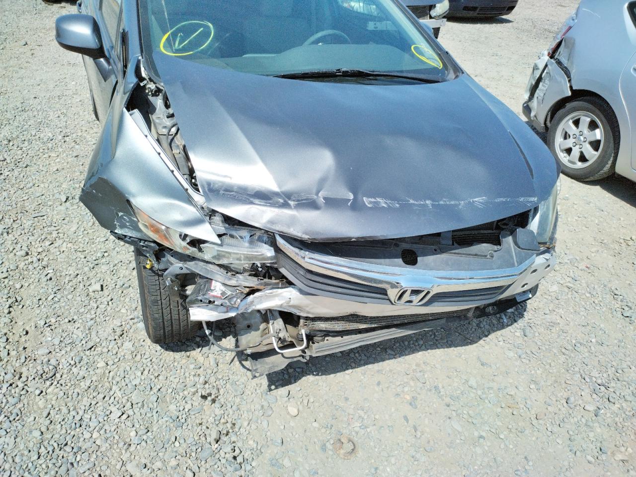 Photo 9 from auction – 2012 HONDA CIVIC LX with VIN 19XFB2F52CE321472