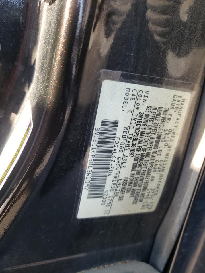 Фото 10 с аукциона – 2011 NISSAN VERSA S с VIN 3N1BC1CP3BL361097