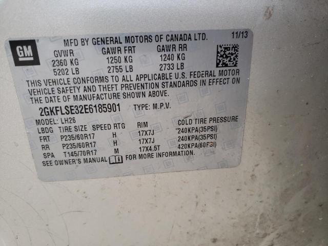 Photo 10 from auction – 2014 GMC TERRAIN SL with VIN 2GKFLSE32E6185901