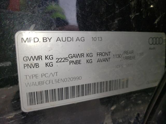 Photo 10 from auction – 2014 AUDI A4 PREMIUM with VIN WAUBFCFL5EN020990