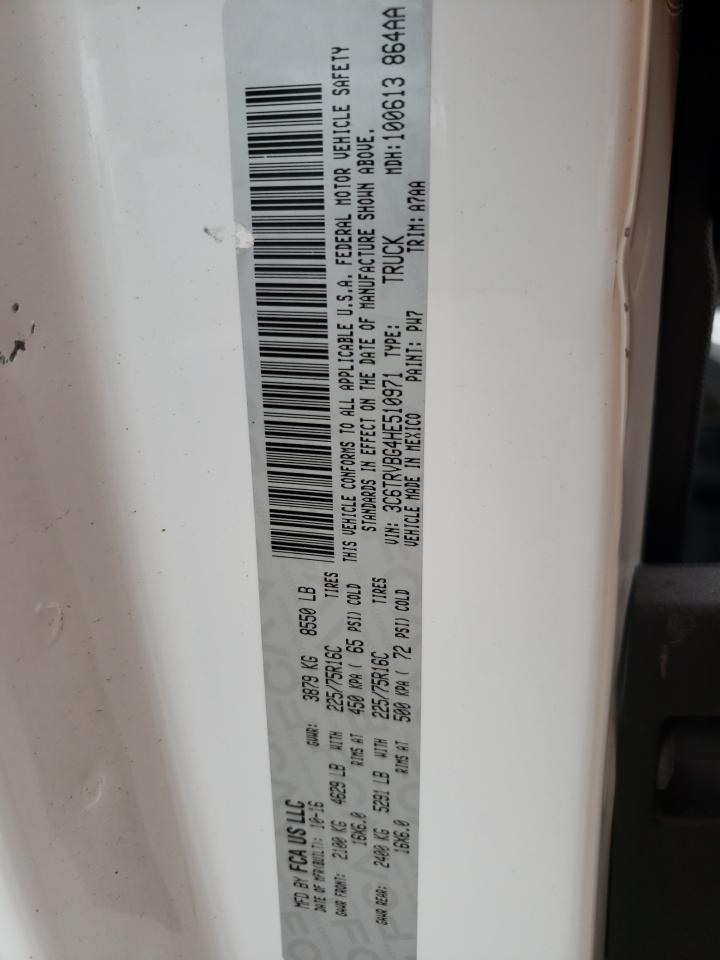 Photo 10 from auction – 2017 RAM PROMASTER with VIN 3C6TRVBG4HE510971