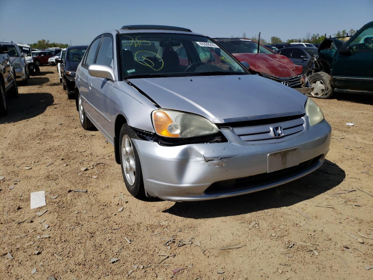 Photo 9 from auction – 2002 HONDA CIVIC EX with VIN 1HGES25792L073288