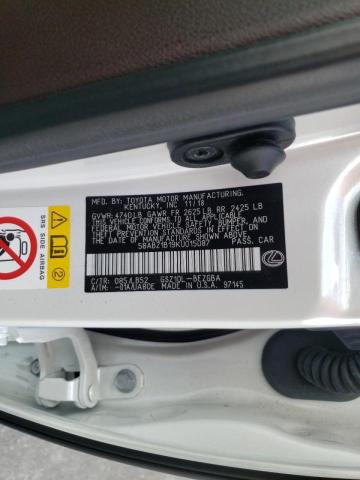 Photo 10 from auction – 2019 LEXUS ES 350 with VIN 58ABZ1B19KU015087