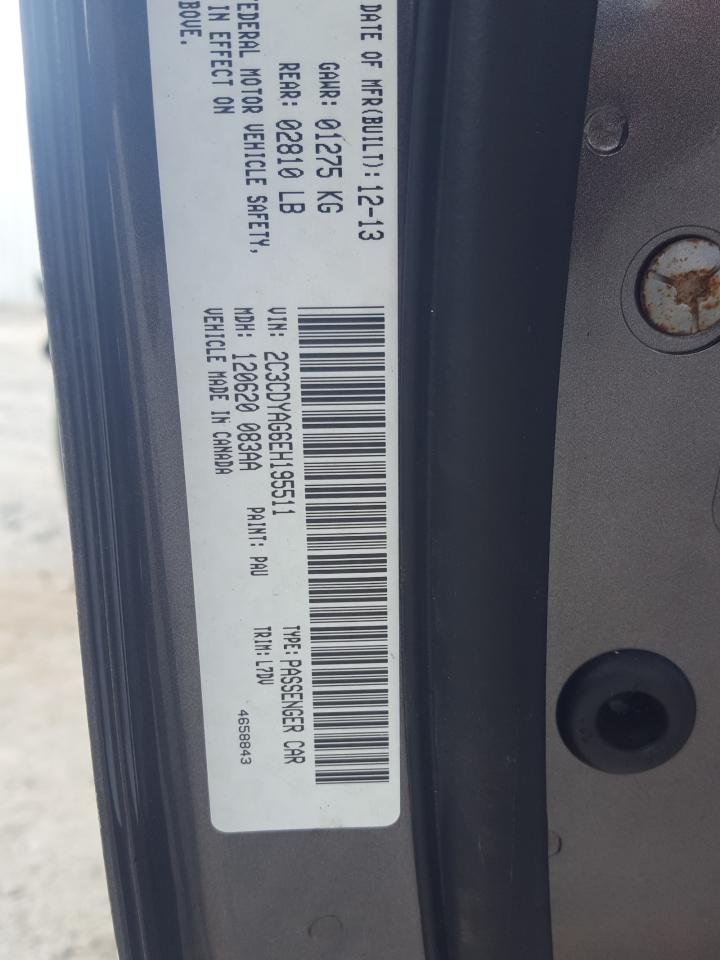 Photo 10 from auction – 2014 DODGE CHALLENGER with VIN 2C3CDYAG6EH195511