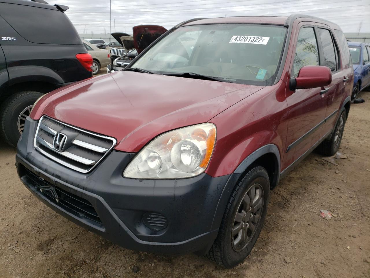 Photo 2 from auction – 2006 HONDA CR-V EX with VIN JHLRD68896C025532