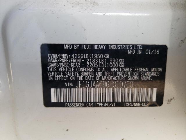 Photo 10 from auction – 2016 SUBARU IMPREZA with VIN JF1GJAA69GH010760