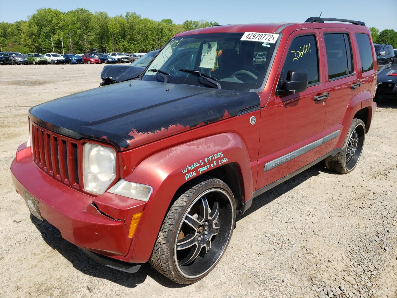 Photo 2 from auction – 2008 JEEP LIBERTY SP with VIN 1J8GN28K68W285600