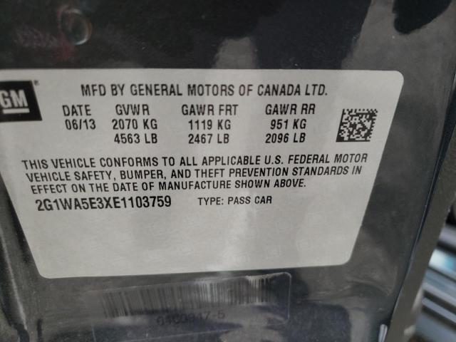 Photo 10 from auction – 2014 CHEVROLET IMPALA LIM with VIN 2G1WA5E3XE1103759