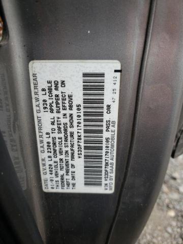Photo 10 from auction – 2001 SAAB 9-3 SE with VIN YS3DF78K717010105