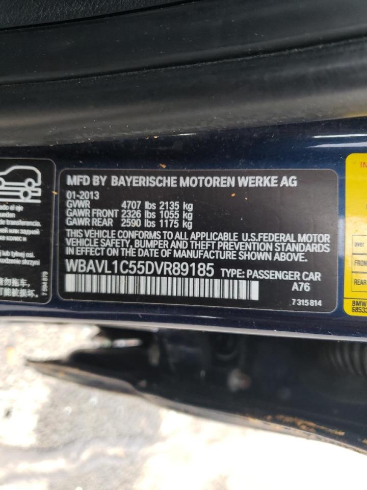 Photo 10 from auction – 2013 BMW X1 XDRIVE2 with VIN WBAVL1C55DVR89185