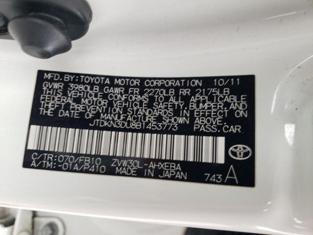 Photo 10 from auction – 2011 TOYOTA PRIUS with VIN JTDKN3DU8B1453773