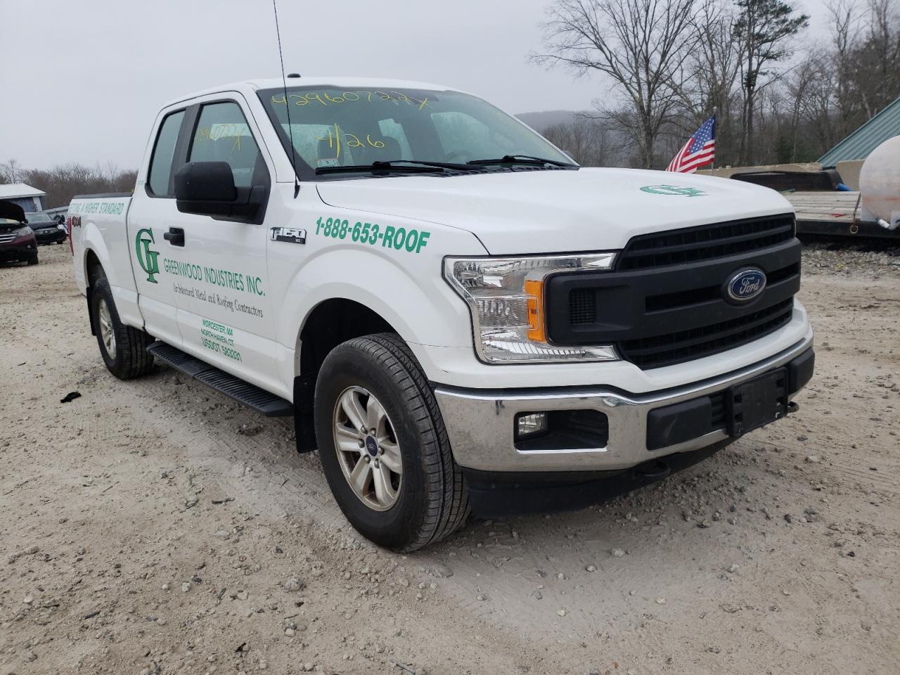 FORD F150 SUPER 2018 with VIN 1FTEX1EB4JFB00201 - Photo from auction