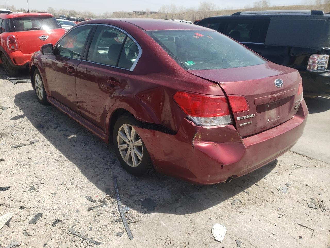 Photo 3 from auction – 2010 SUBARU LEGACY 2.5 with VIN 4S3BMCF61A3235176